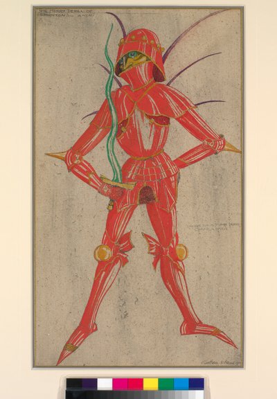 Coreb - a Spirit, Design for a Stage Dress for The Merry Devil of Edmonton, 1921 by Claud Lovat Fraser